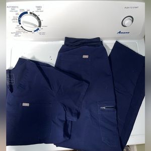 Figs Navy Scrub Set